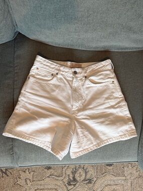 White Everlane A Line Denim Short